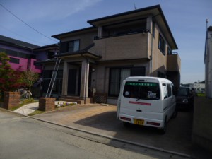 福岡県　粕屋郡　外壁　屋根　塗装工事　施工前